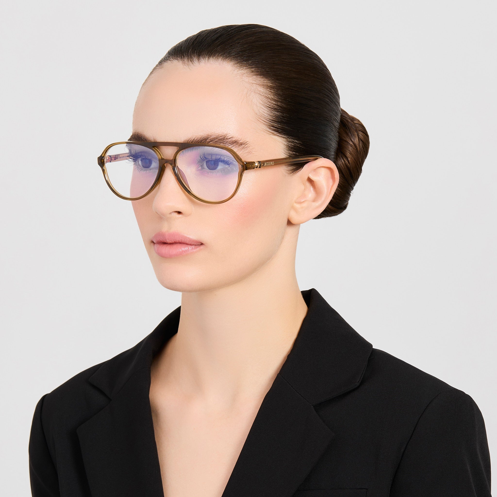 Pastro Optical in Brown - LINDA FARROW-Optical Frame-