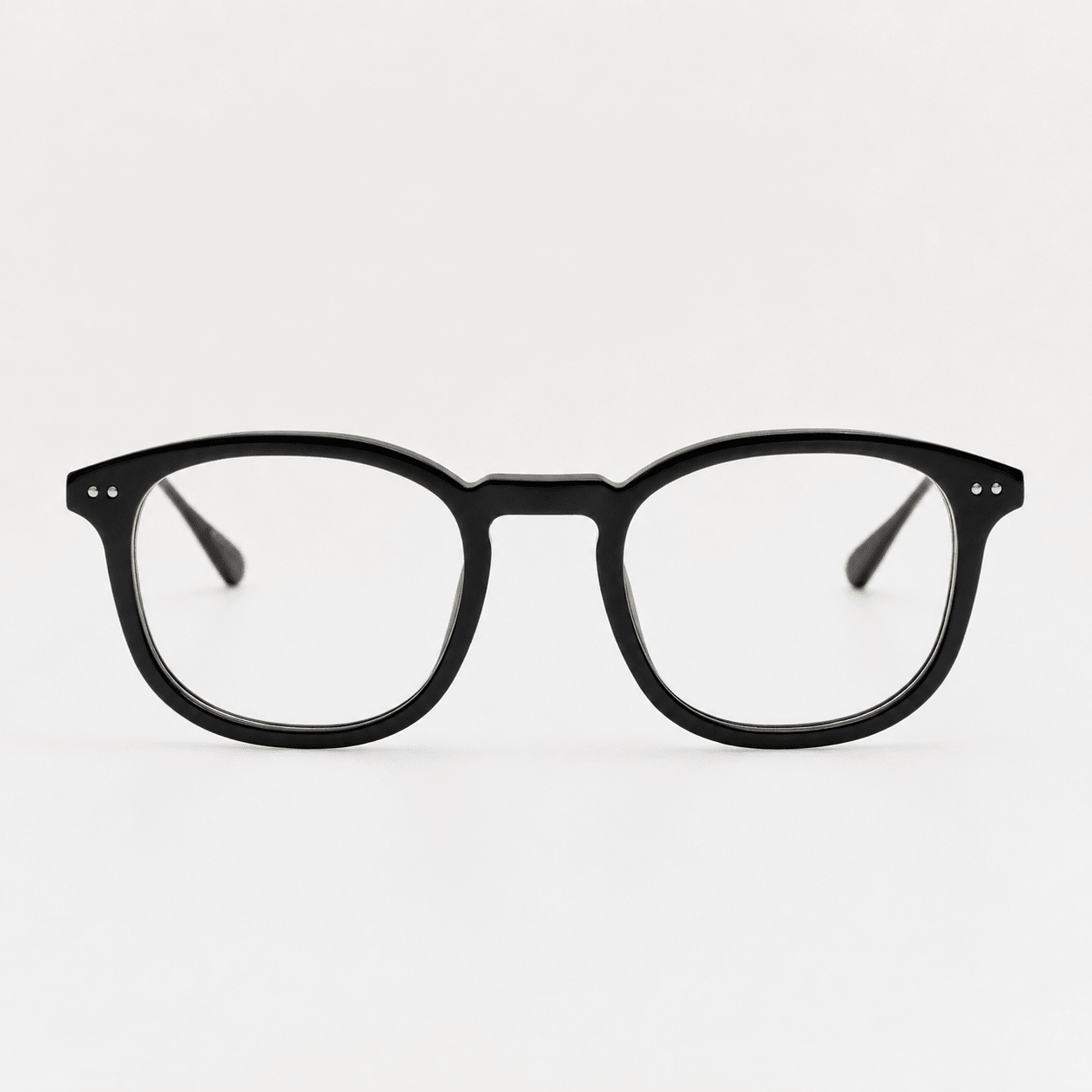 Pax Optical in Matt Nickel and Black - LINDA FARROW - Optical Frame - 