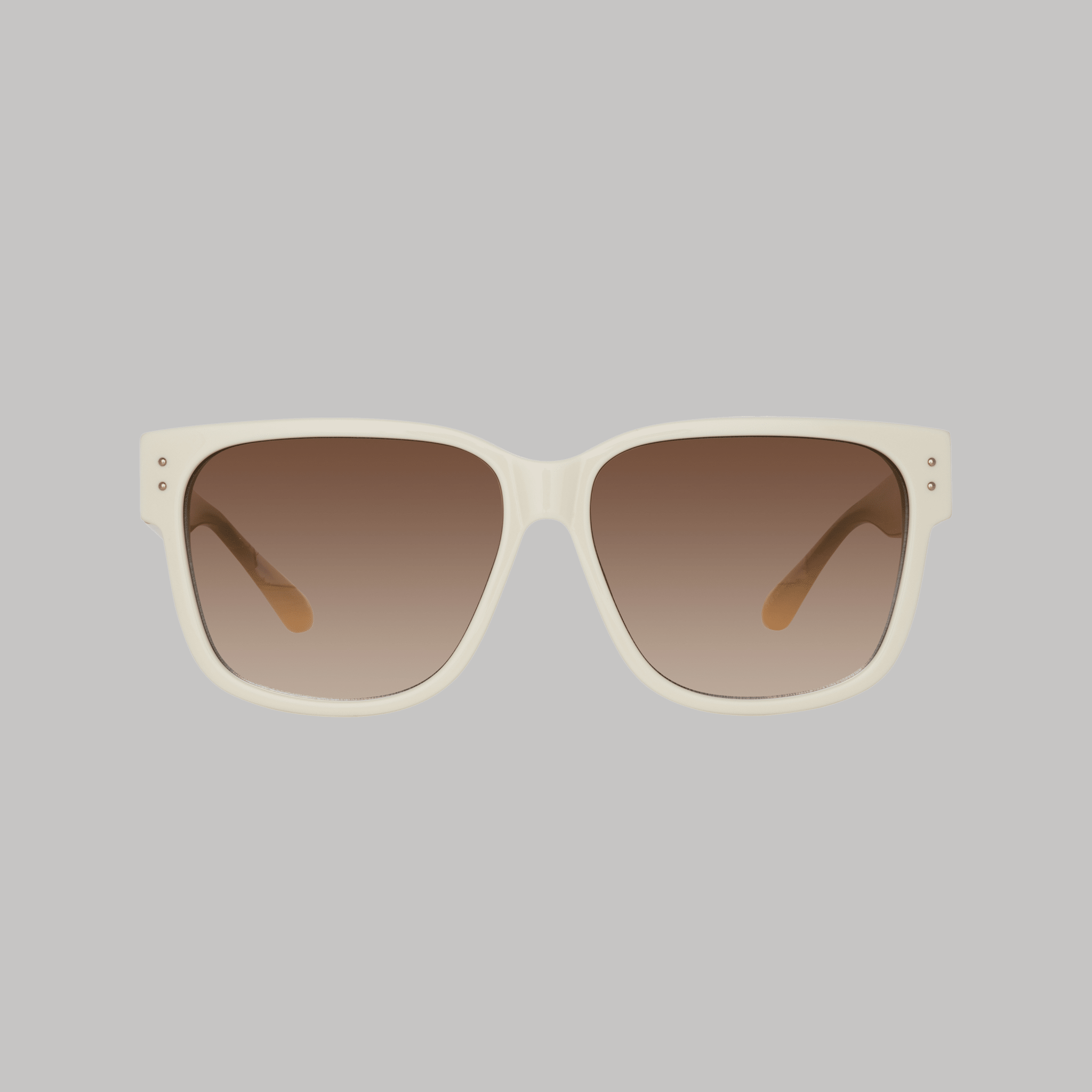 Perry Sunglasses in White - LINDA FARROW - Sunglasses - 