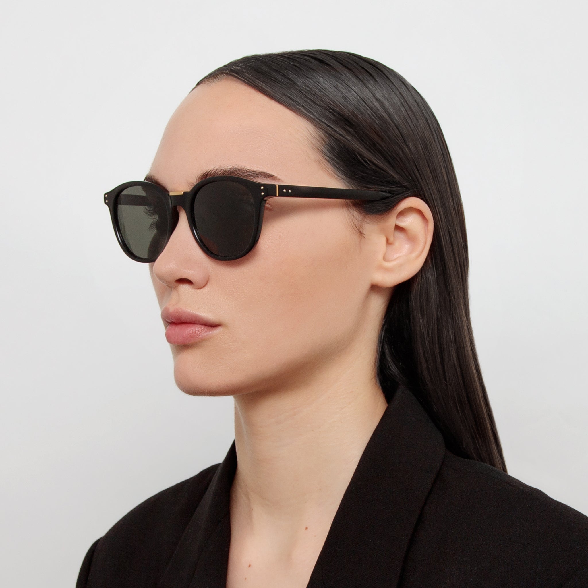 Powell Sunglasses in Black - LINDA FARROW - Sunglasses - 
