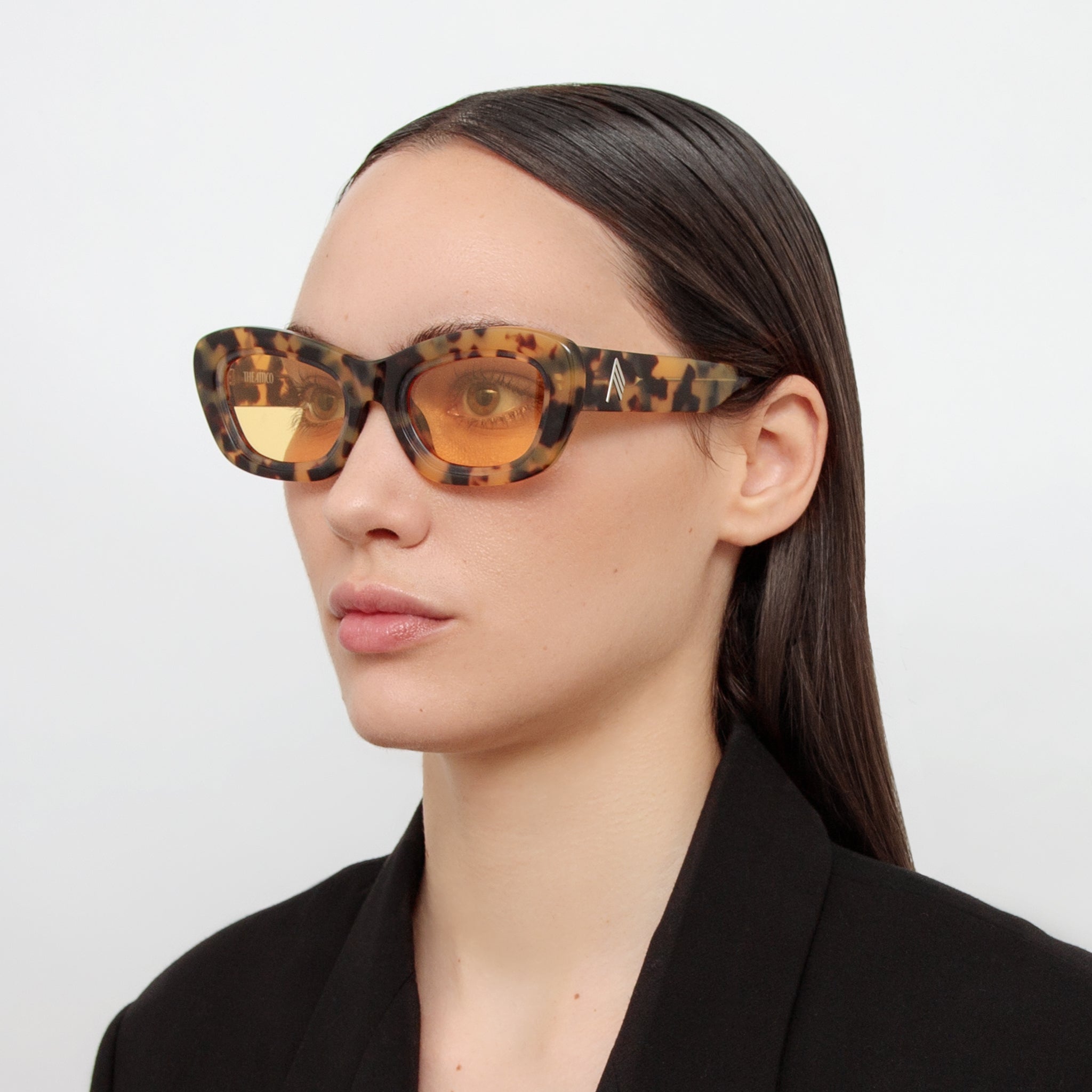Rania Cat Eye Sunglasses in Tortoiseshell - LINDA FARROW - Sunglasses - 