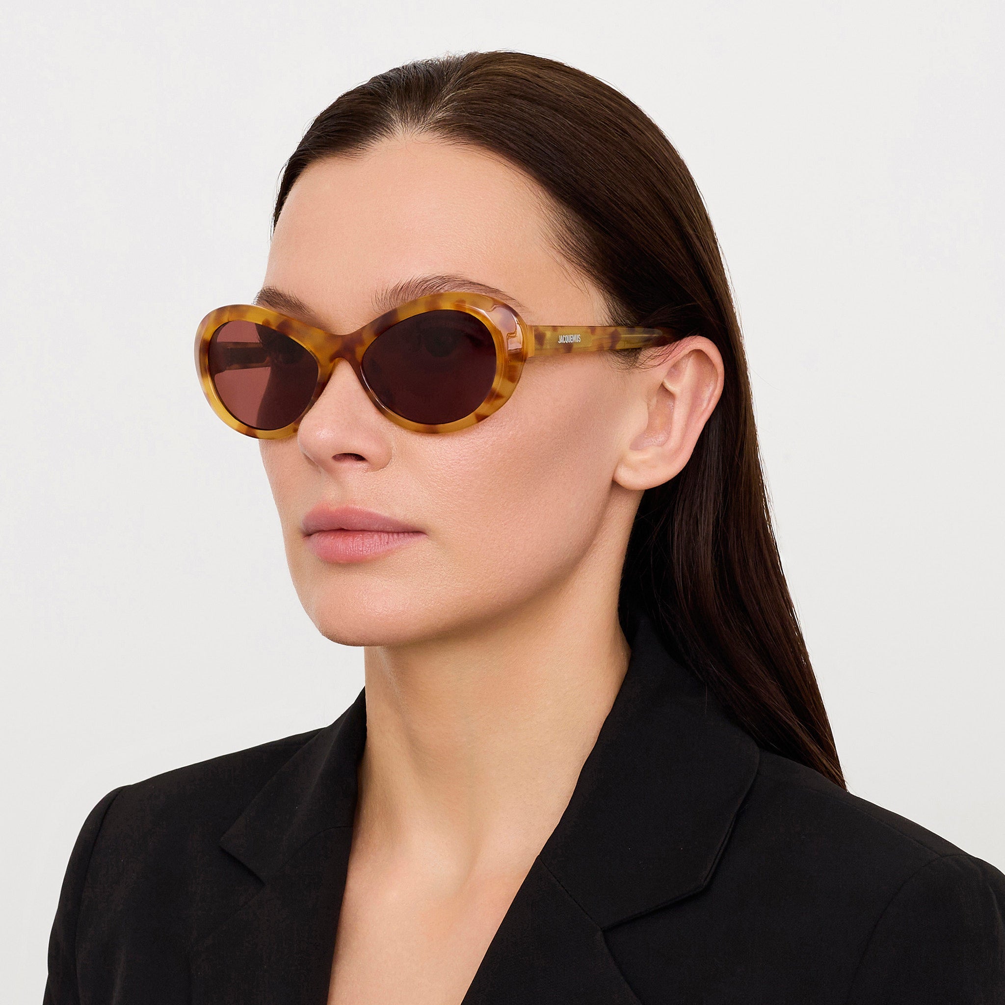 Rond Sunglasses in Beige Tortoiseshell - LINDA FARROW - Sunglasses - 