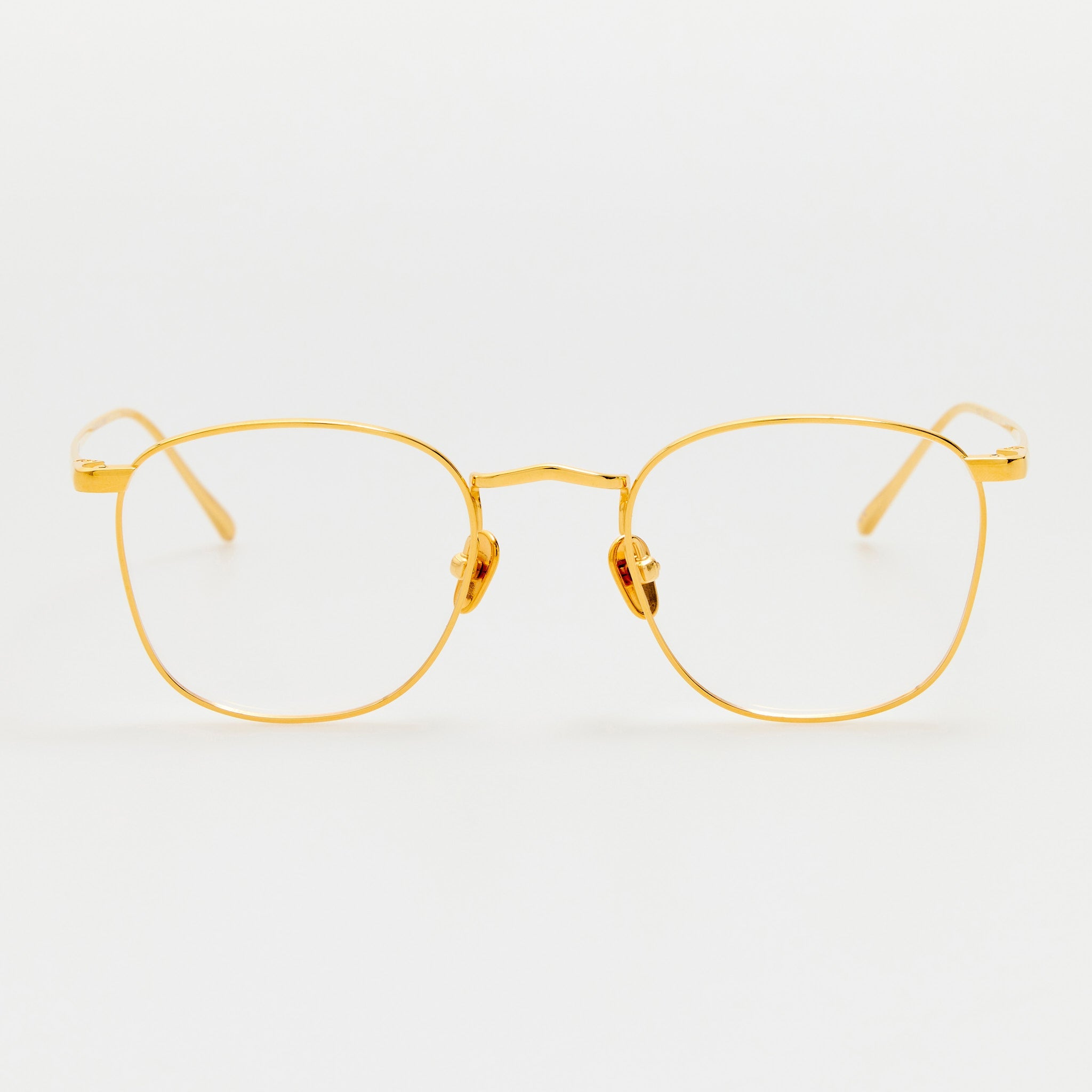 Simon Square Optical in 22K Gold - LINDA FARROW - Optical Frame - 