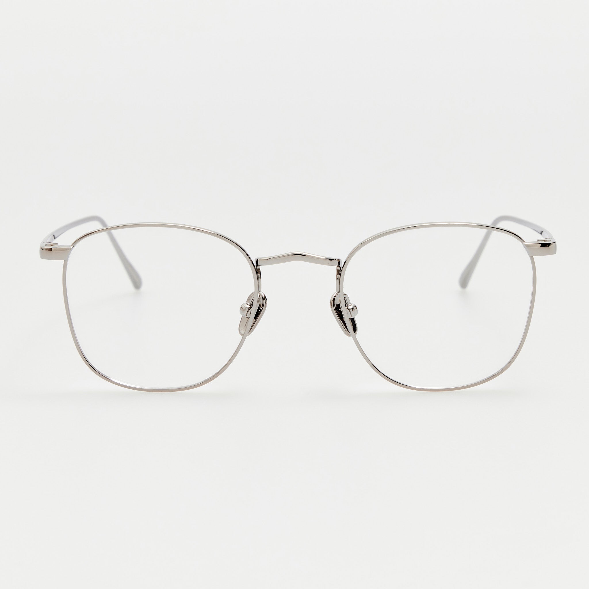 Simon Square Optical in 22K White Gold - LINDA FARROW - Optical Frame - 