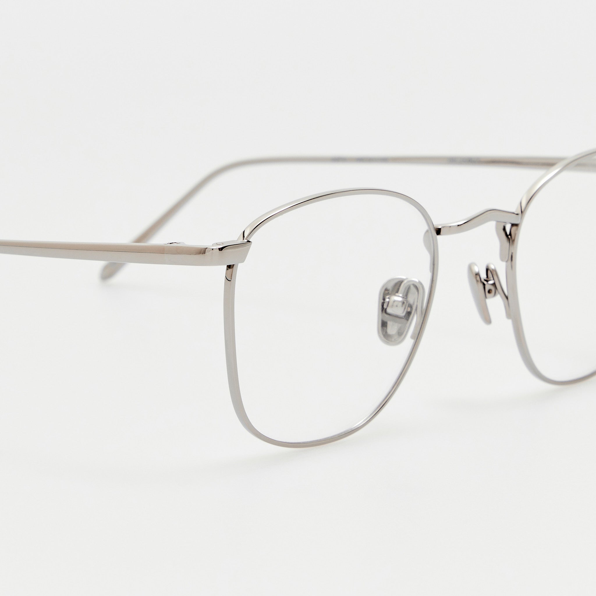 Simon Square Optical in 22K White Gold - LINDA FARROW - Optical Frame - 