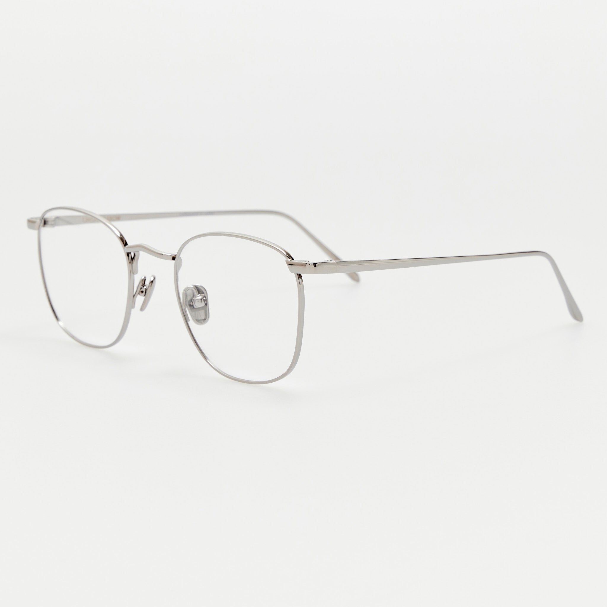 Simon Square Optical in 22K White Gold - LINDA FARROW - Optical Frame - 