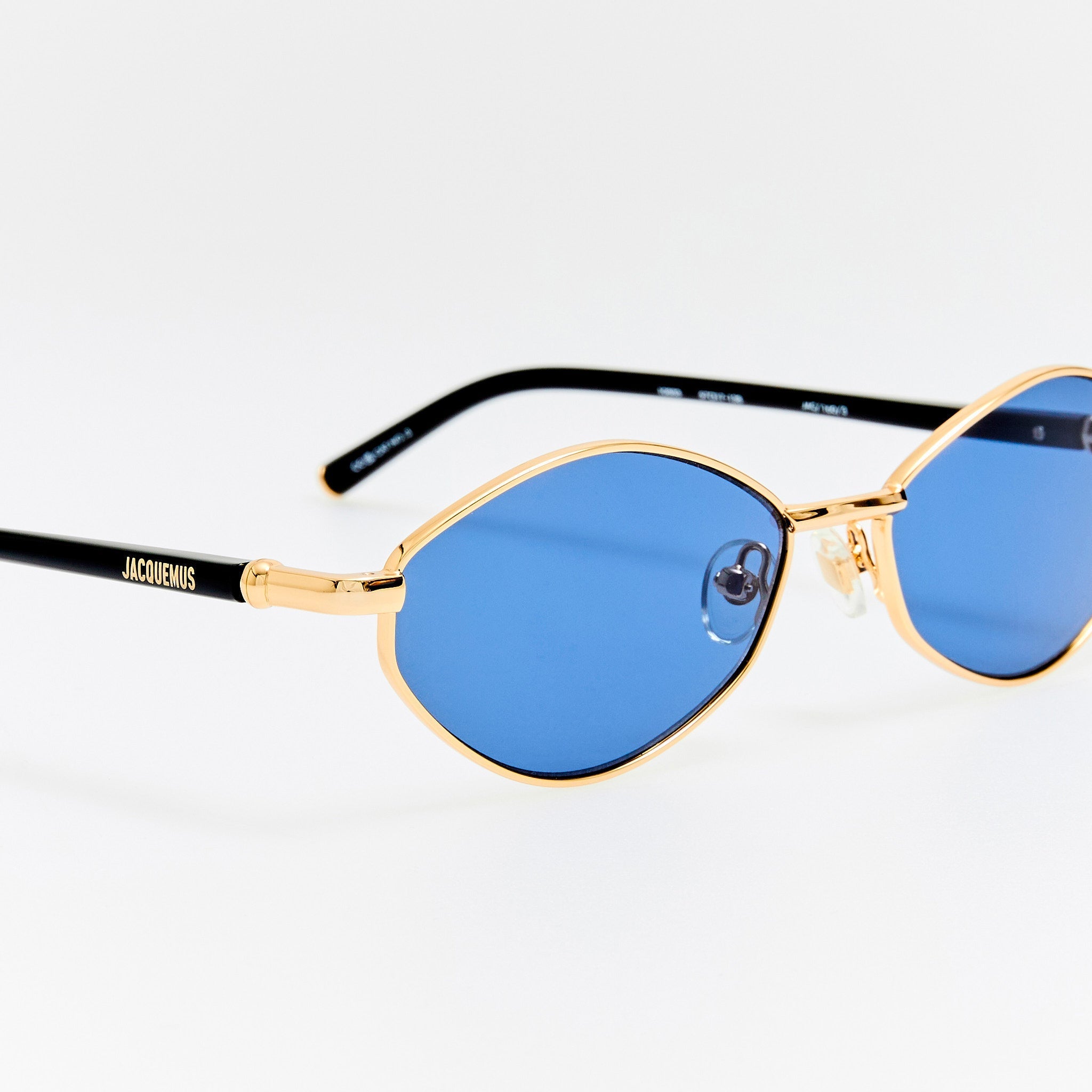 Sirocco Sunglasses in Light Gold and Navy - LINDA FARROW - Sunglasses - 