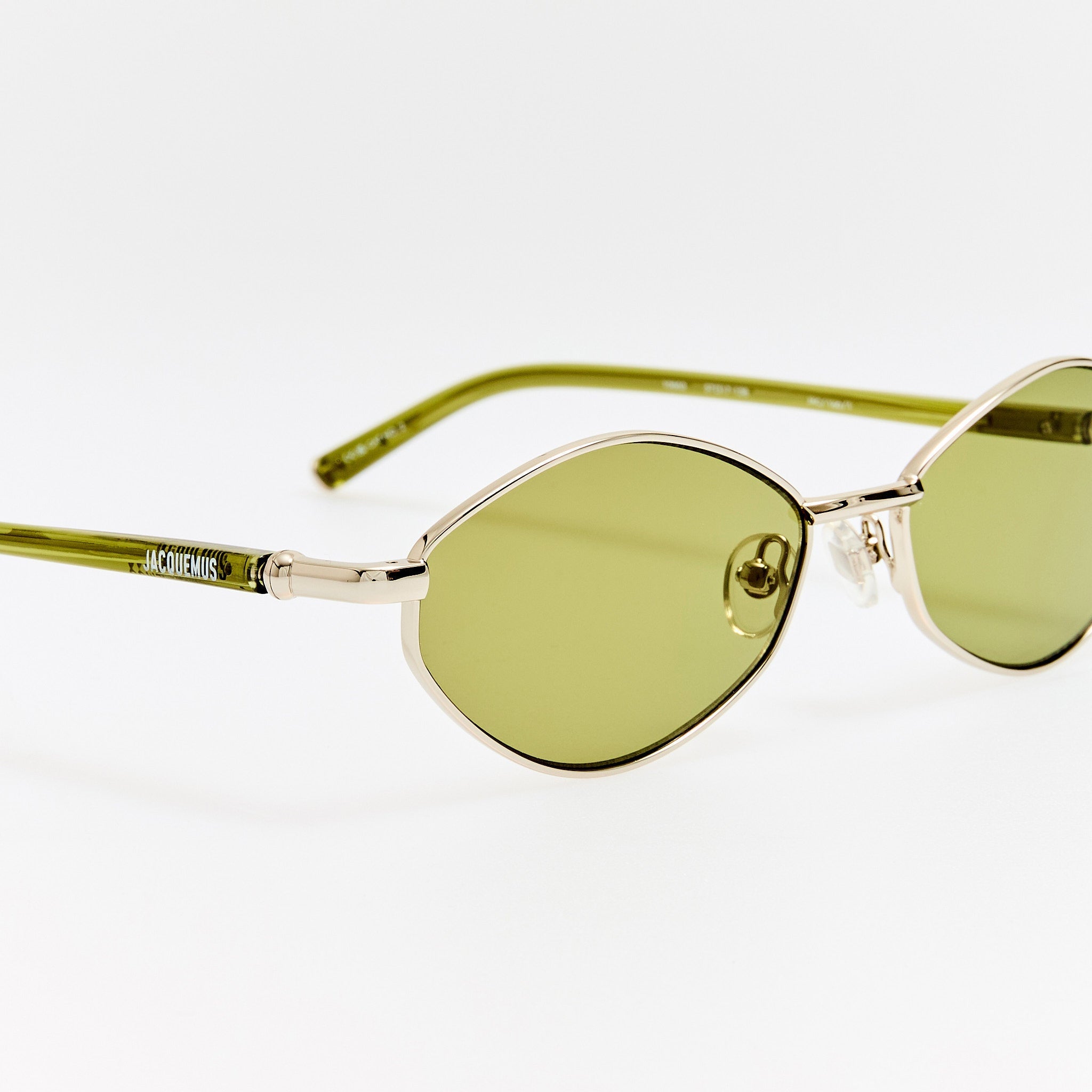 Sirocco Sunglasses in Silver and Khaki - LINDA FARROW - Sunglasses - 