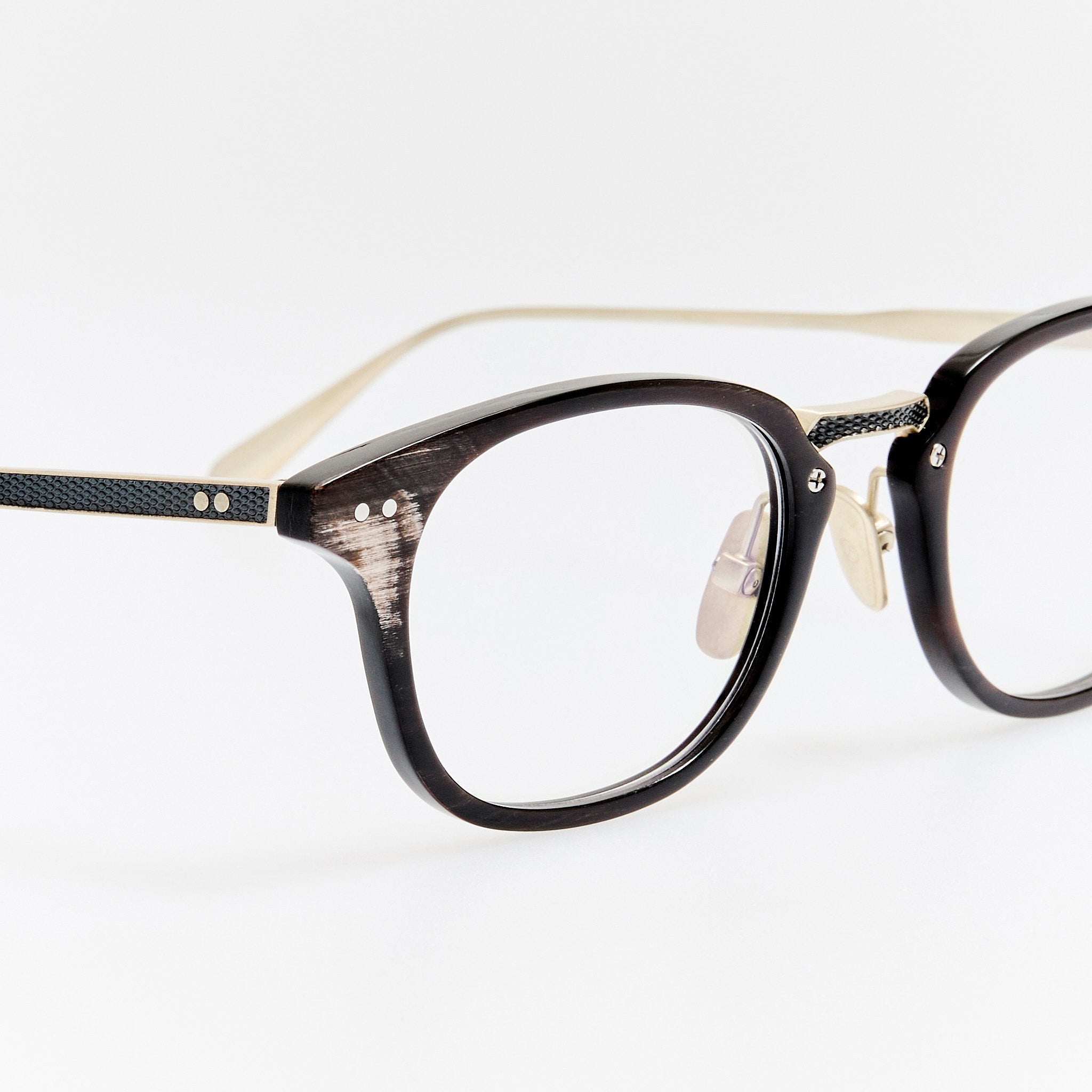 Soane Optical in Buffalo Horn and 925 Sterling Silver - LINDA FARROW - Optical Frame - 
