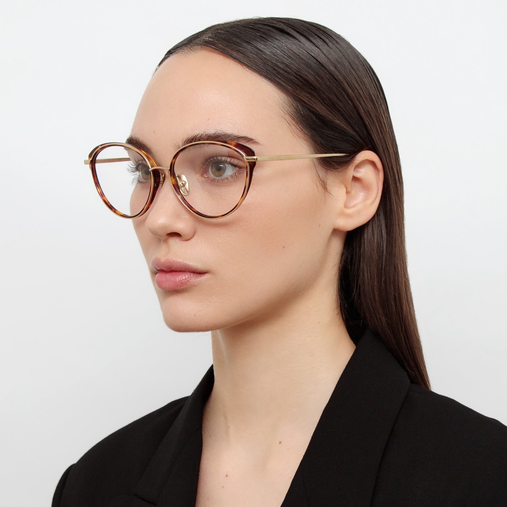 Song Optical Frame in Tortoiseshell - LINDA FARROW - Optical Frame - 