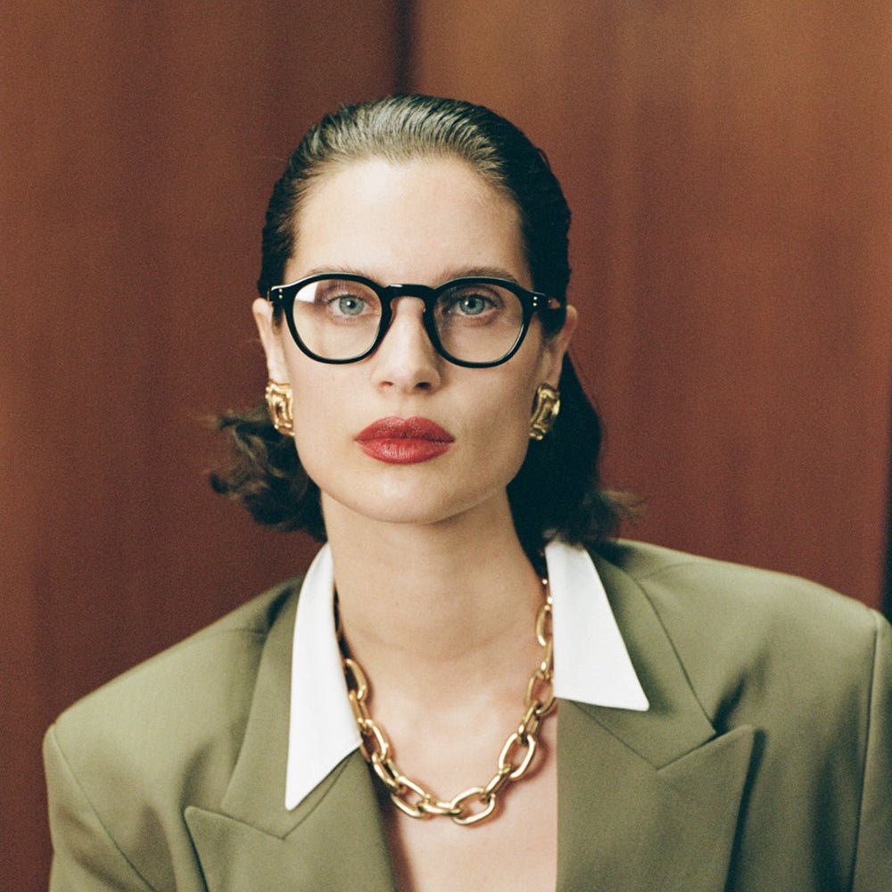 Stanley Optical in Black - LINDA FARROW - Optical Frame - 