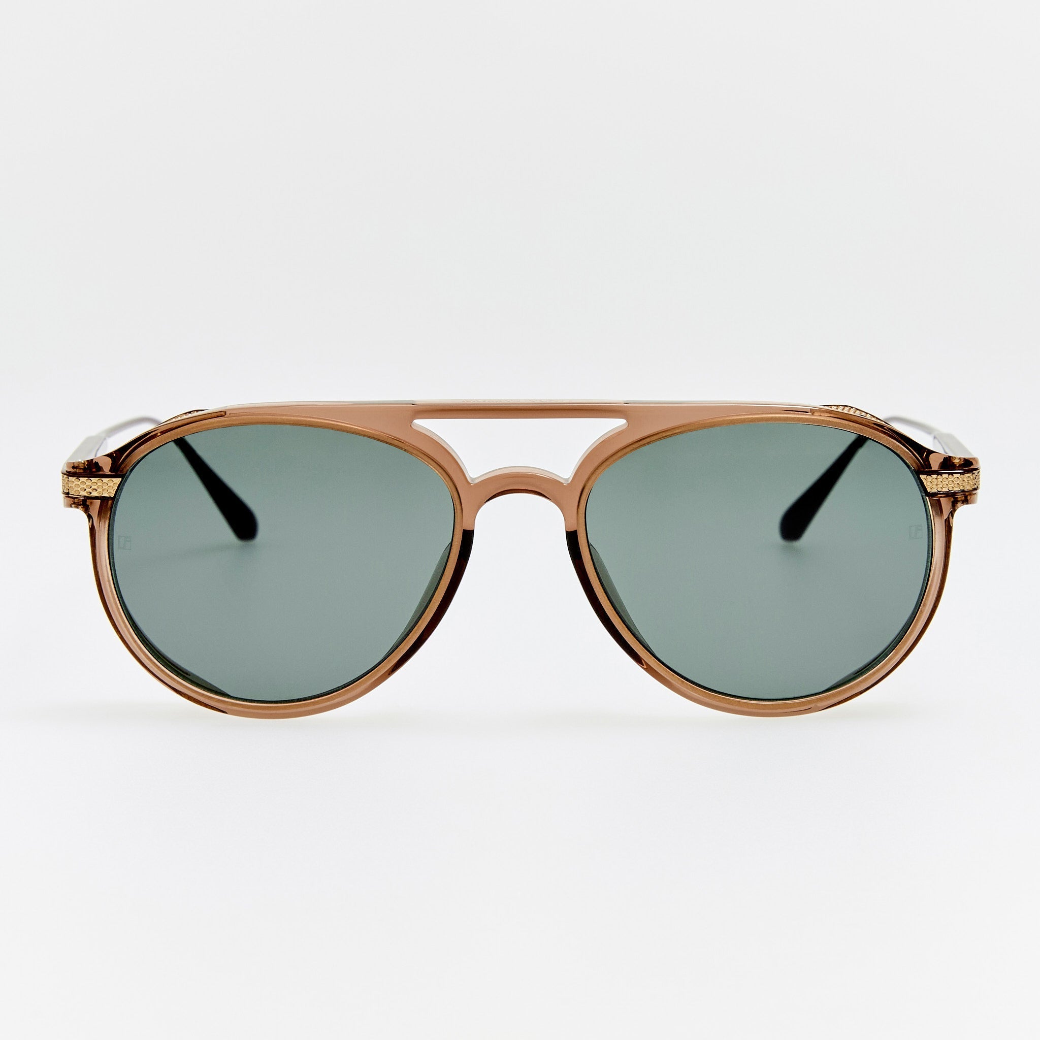 Sutton Sunglasses in Brown - LINDA FARROW - Sunglasses - 