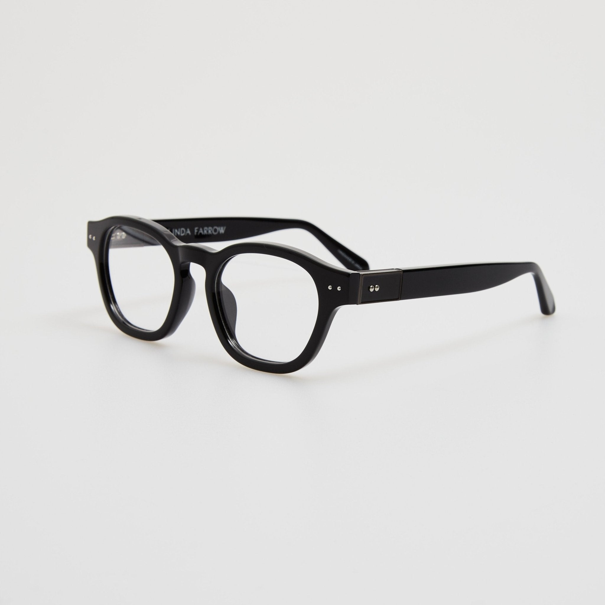 Talbot Optical in Black Matt Nickel - LINDA FARROW - Optical Frame - 