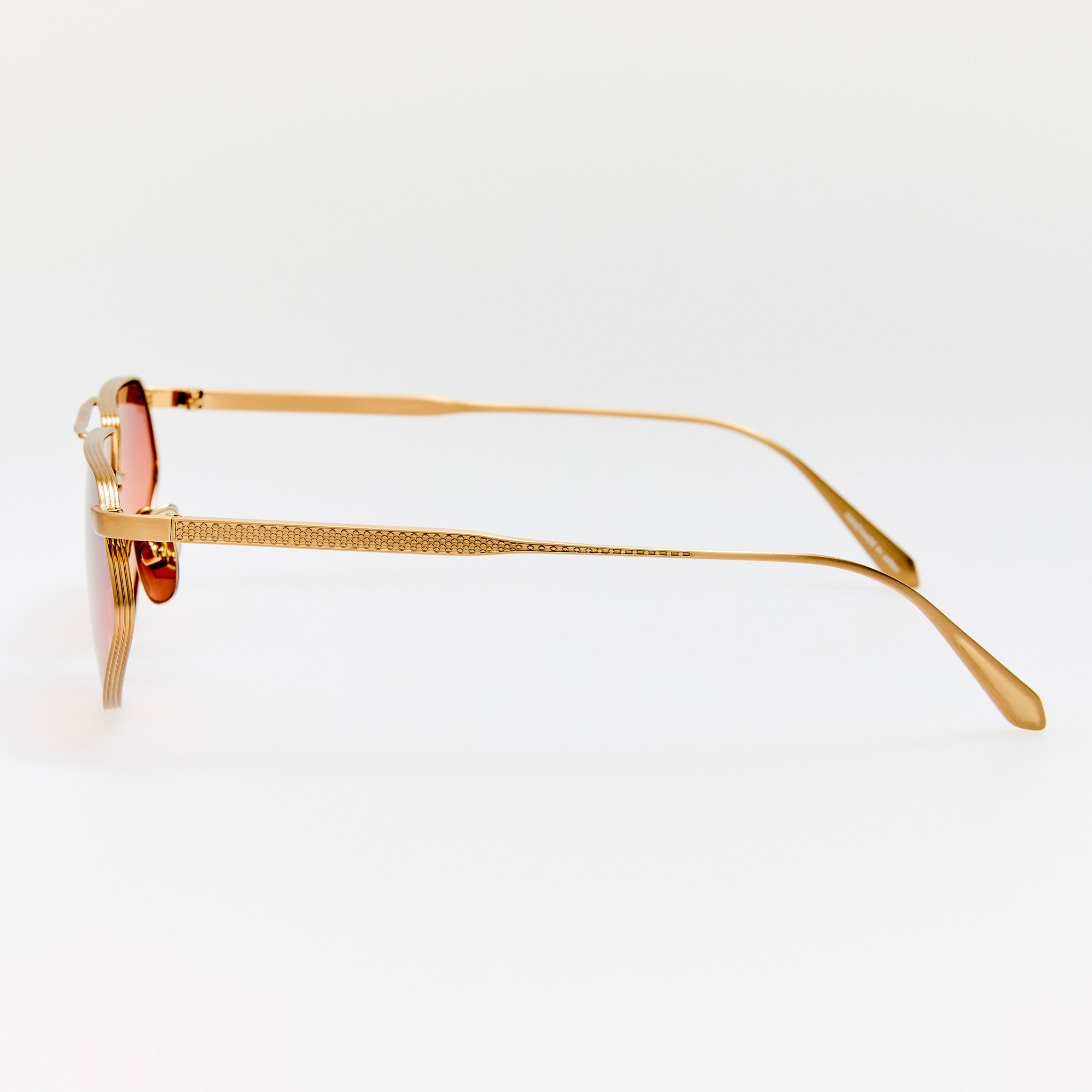 Tarian Sunglasses in Matt Champagne and Sunset - LINDA FARROW - Sunglasses - 