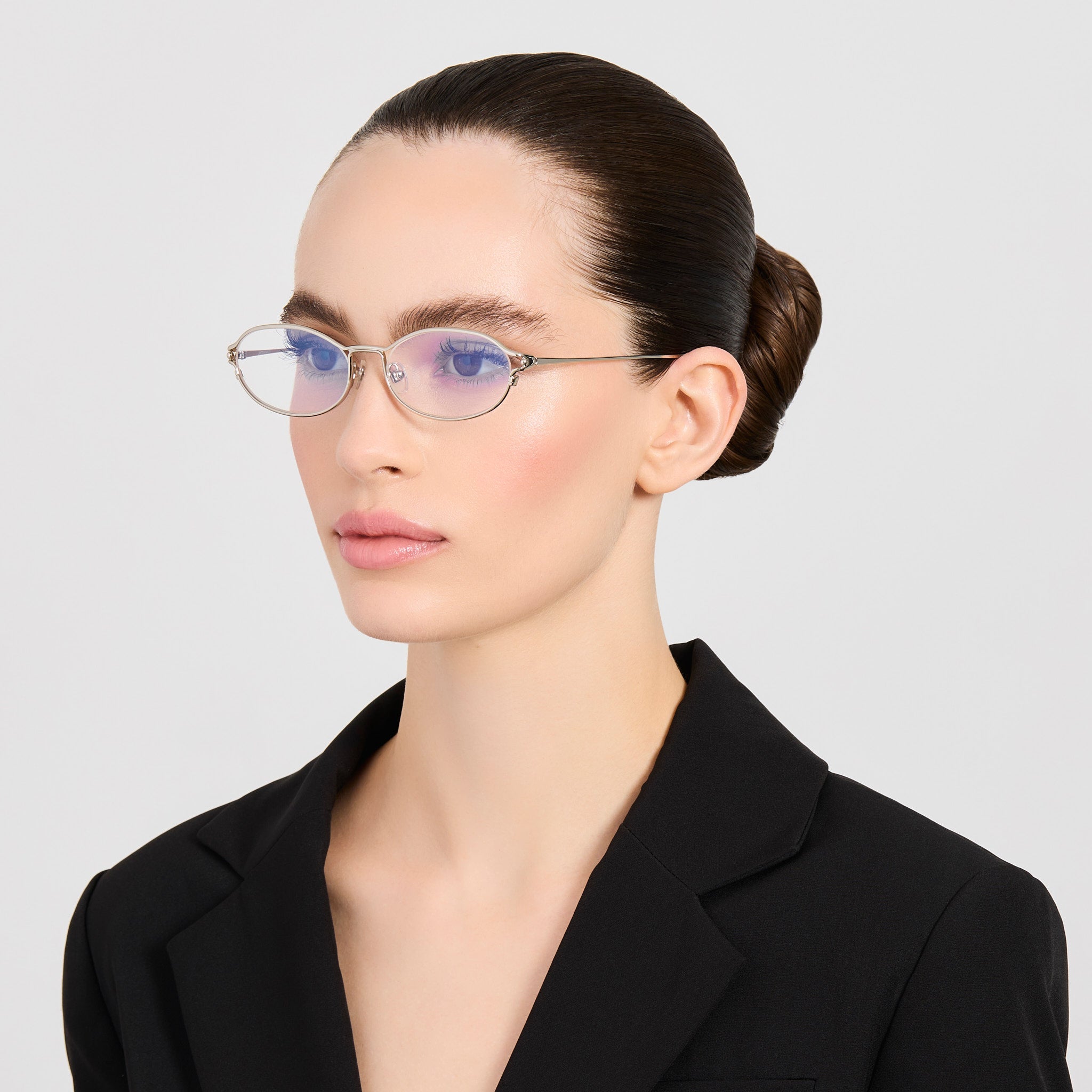 Tempo Optical in Silver - LINDA FARROW-Optical Frame-