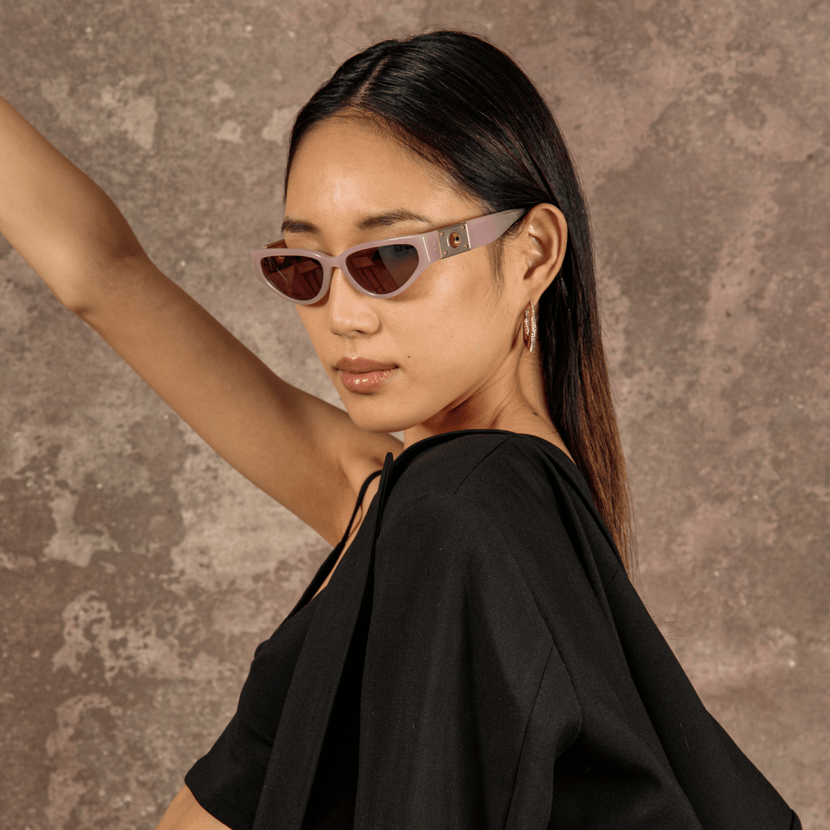 Tomie Sunglasses in Lilac - LINDA FARROW-Sunglasses-