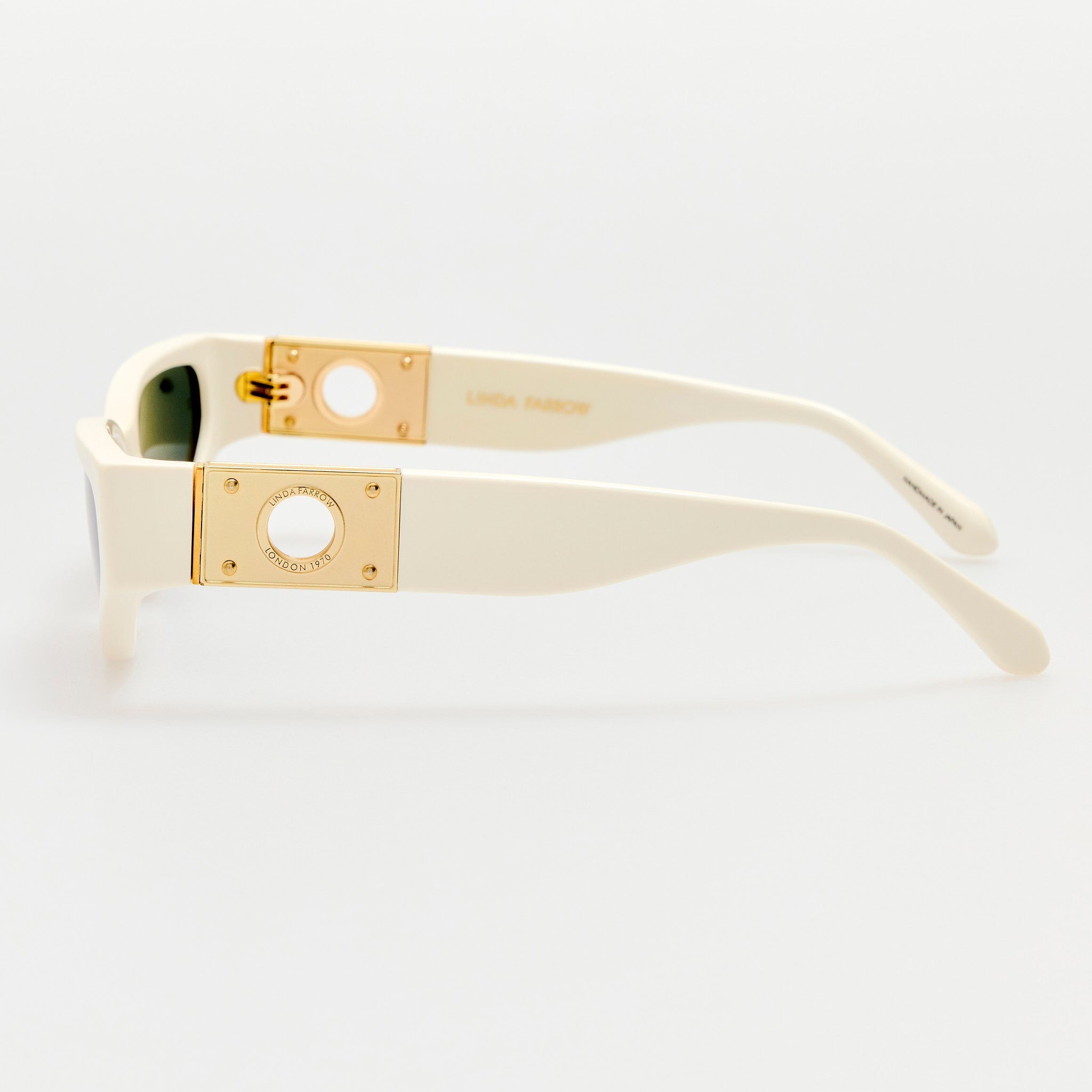 Tomie Sunglasses in White - LINDA FARROW - Sunglasses - 