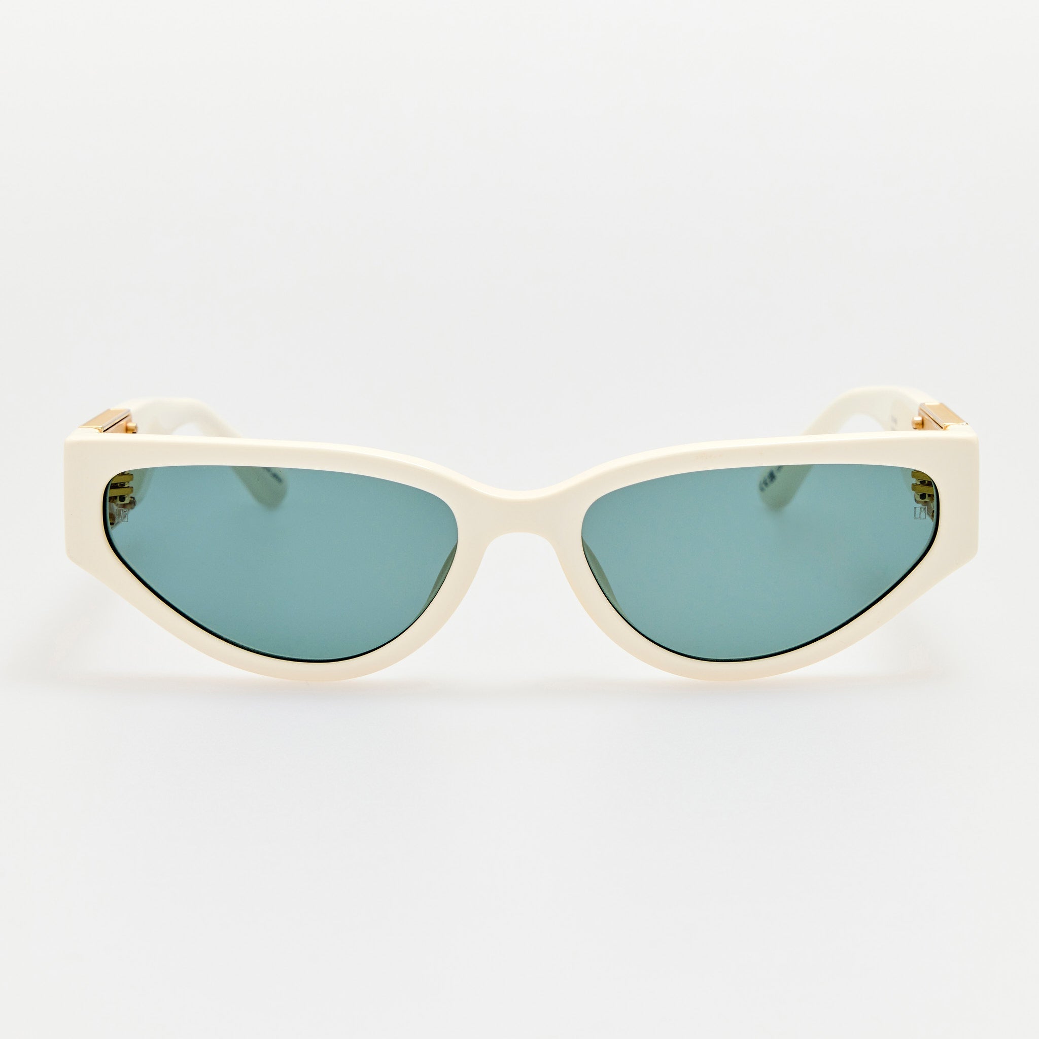 Tomie Sunglasses in White - LINDA FARROW - Sunglasses - 