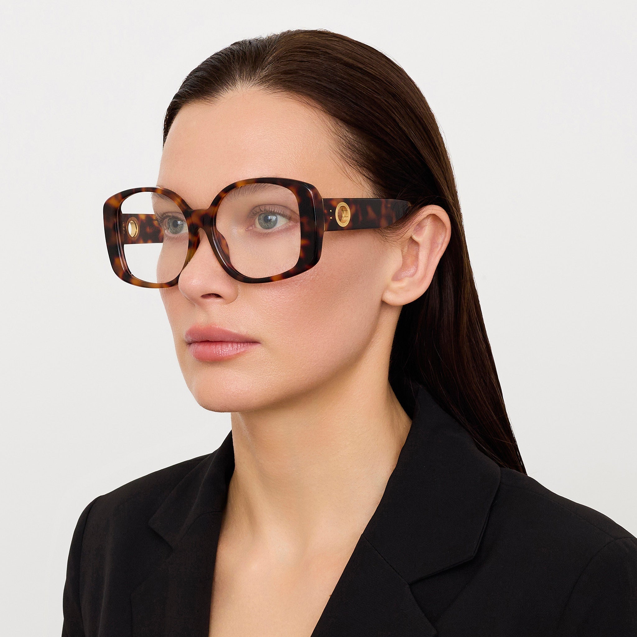 Venus Optical in Dark Tortoiseshell - LINDA FARROW - Optical Frame - 