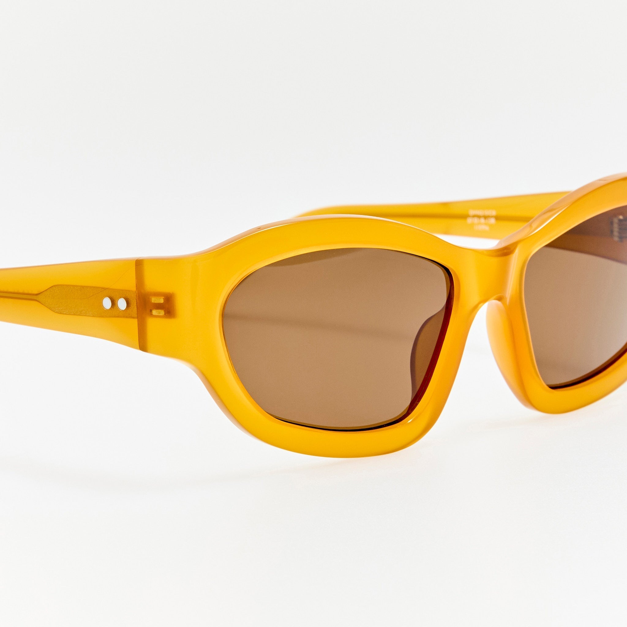 Wrap Sunglasses in Honey - LINDA FARROW - Sunglasses - 