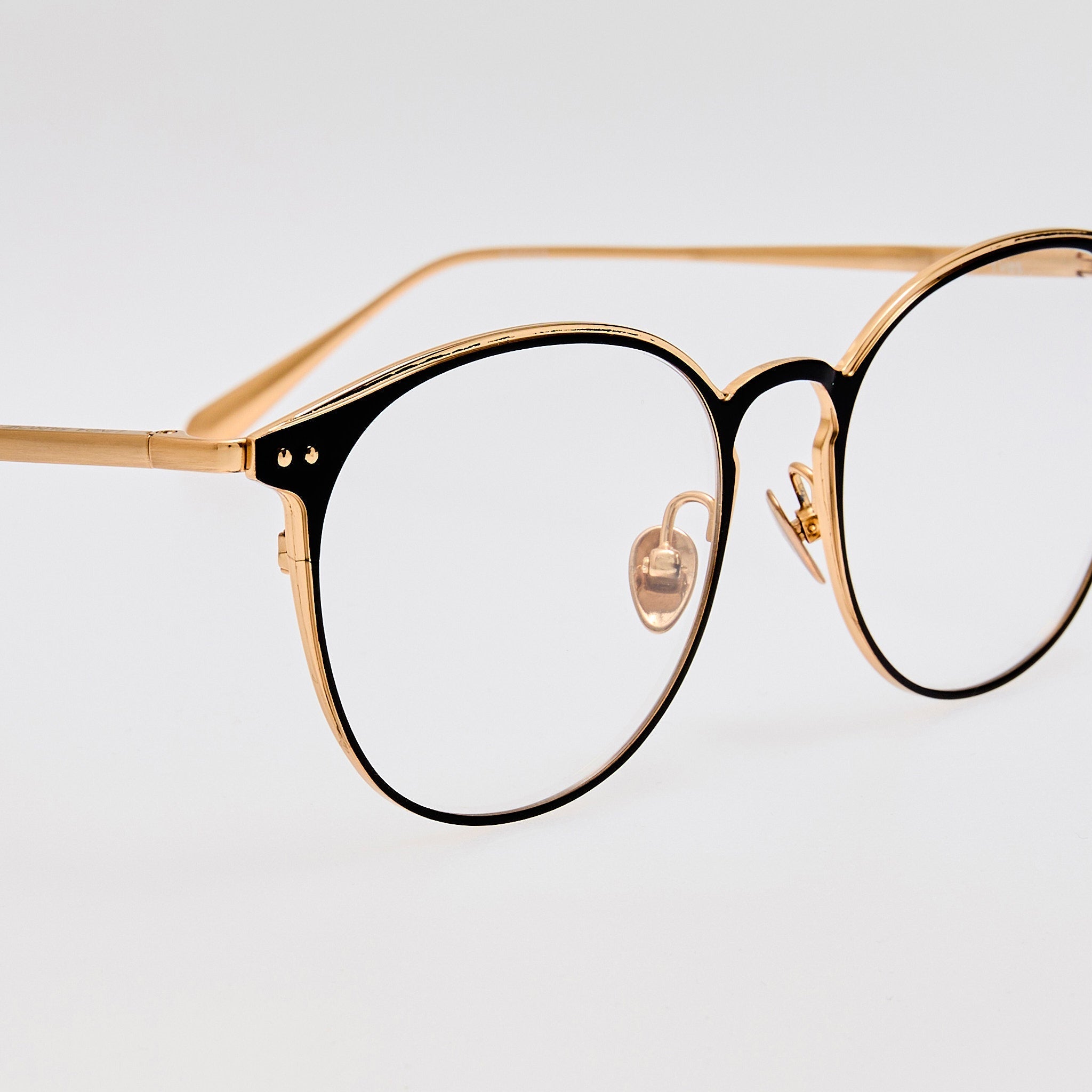 Yves Optical in Matt Champagne - LINDA FARROW - Optical Frame - 