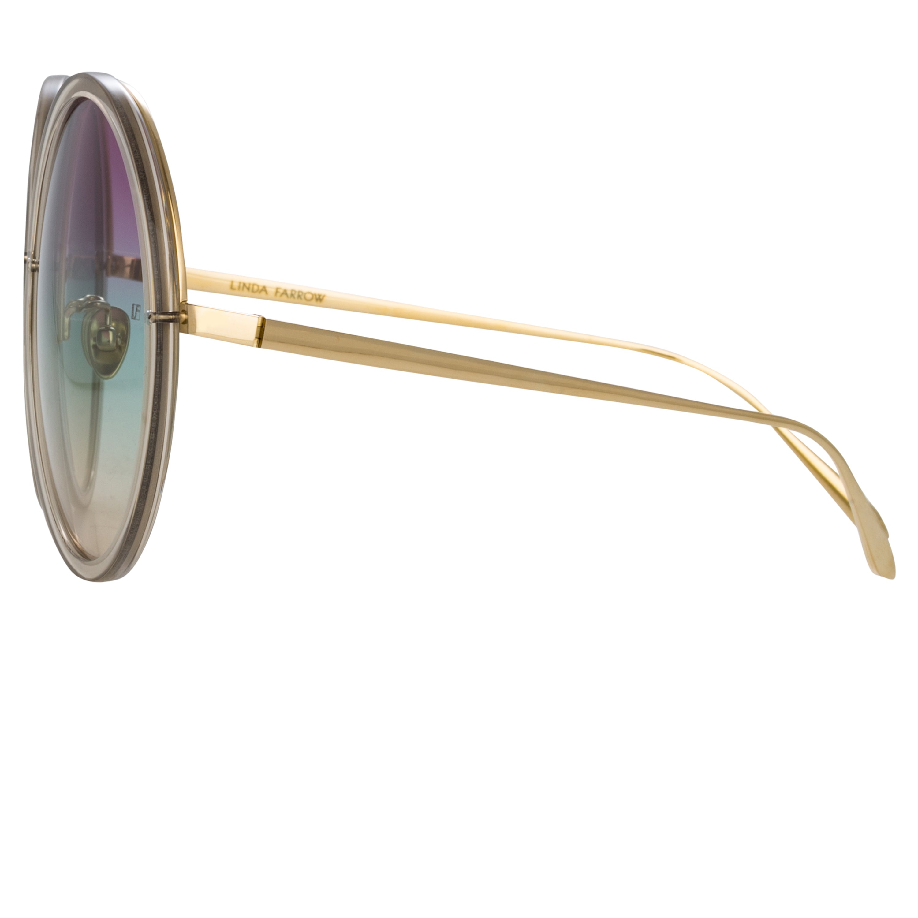 Kew Sunglasses in 22K Gold and Purple