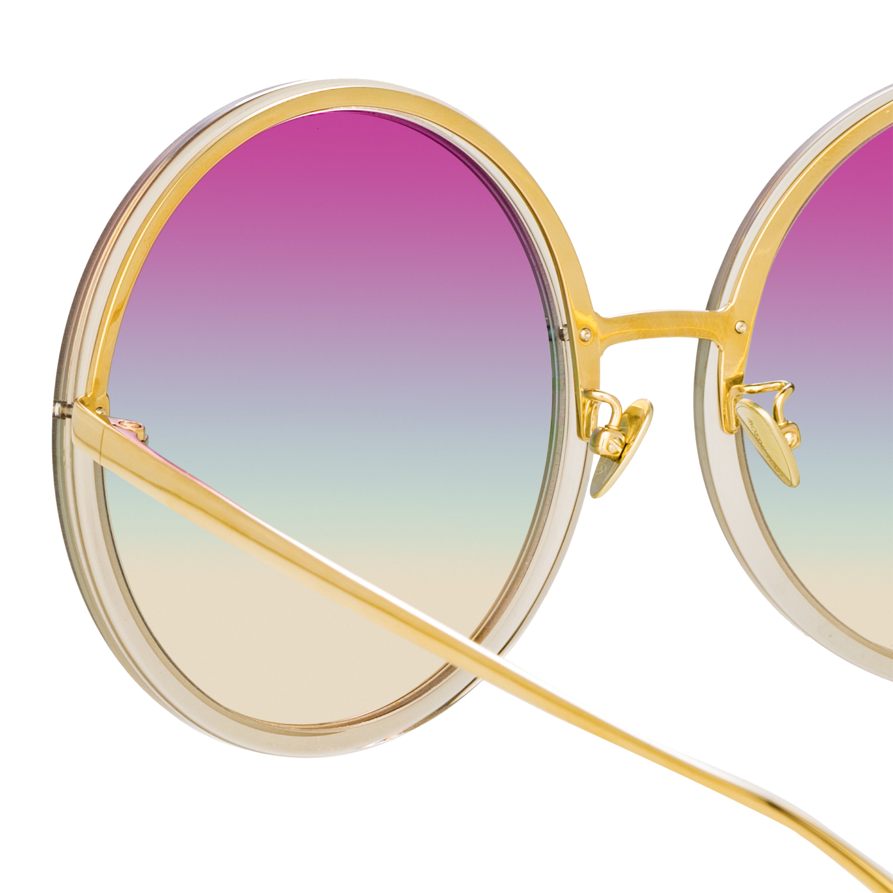 Kew Sunglasses in 22K Gold and Purple