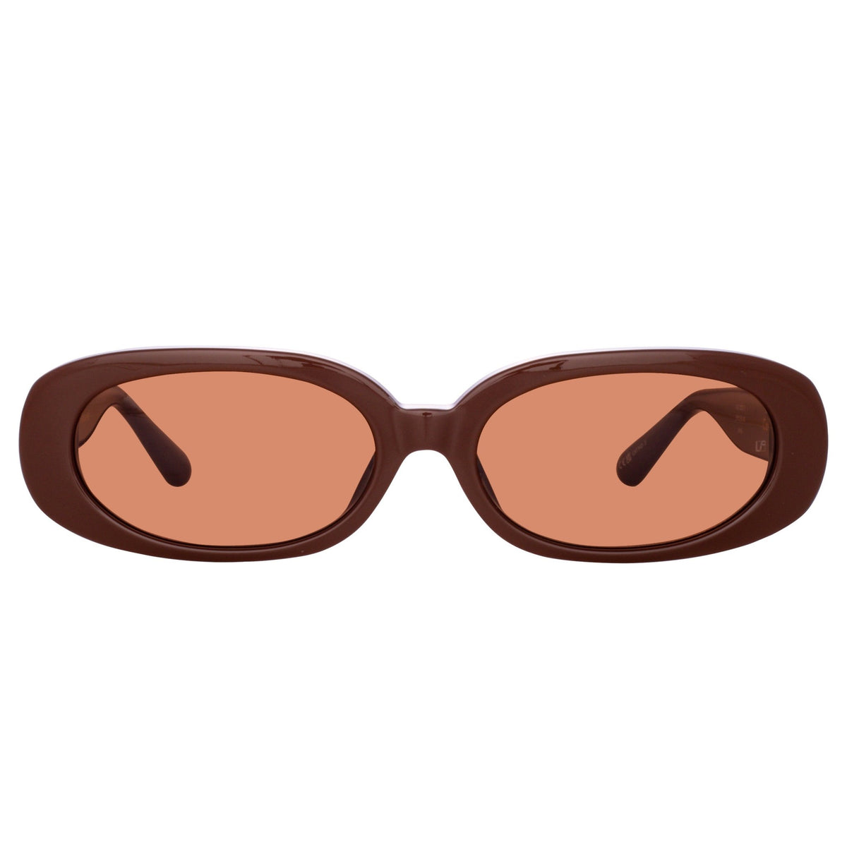Cara Sunglasses in Brown - LINDA FARROW-Sunglasses-