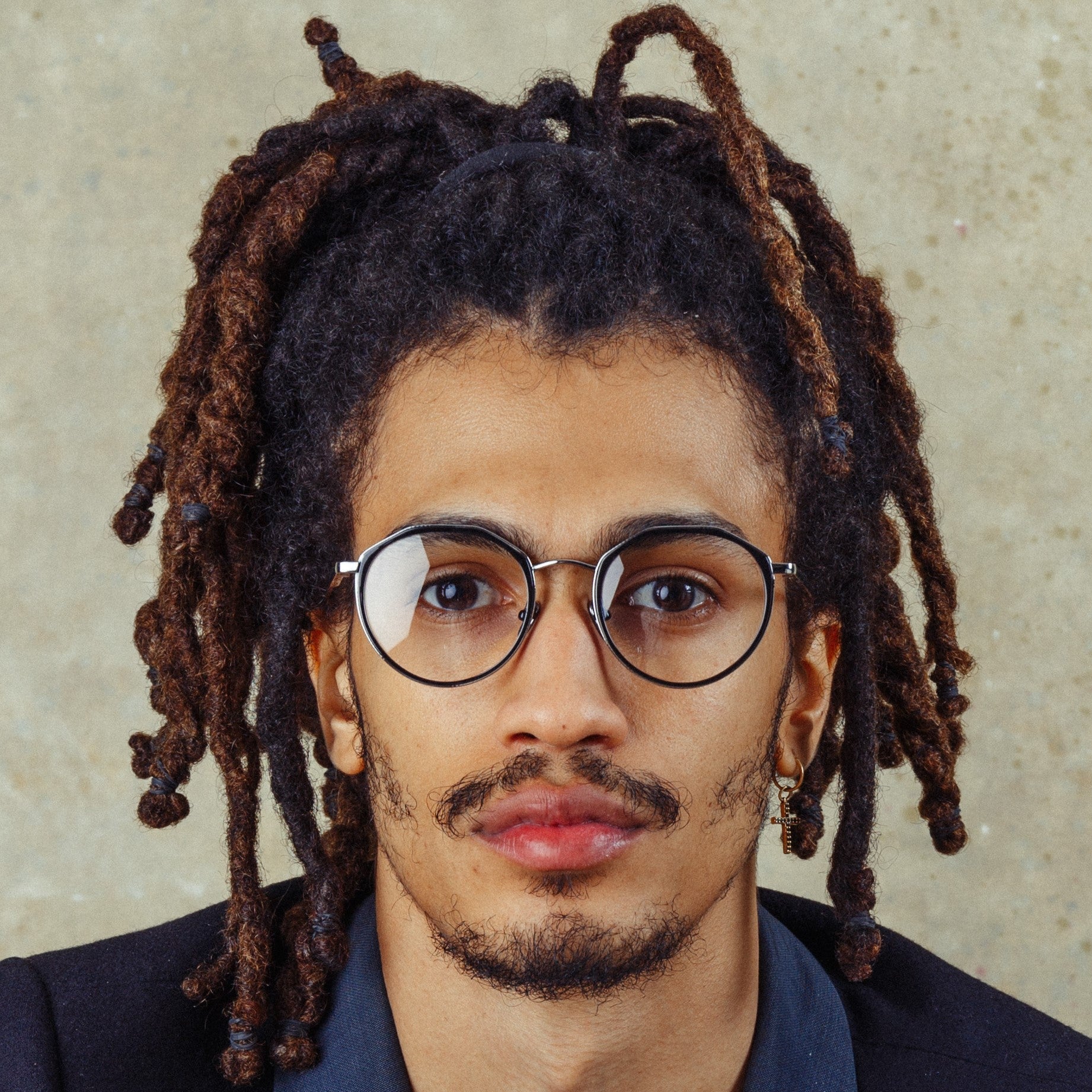 Cesar Optical Frame in 22K White Gold and Black - LINDA FARROW - Optical Frame - 