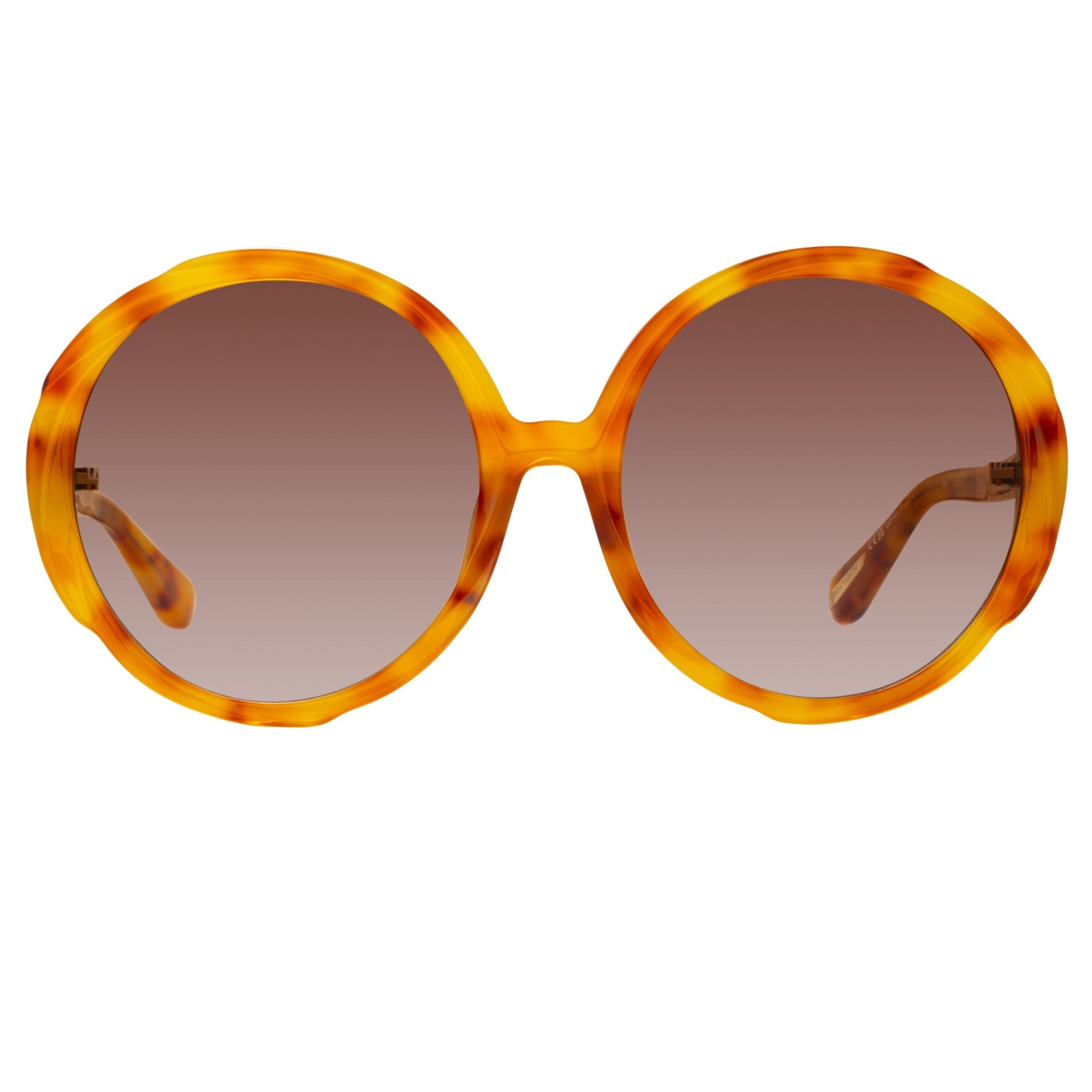 Otavia Sunglasses in Saffron Tortoiseshell - LINDA FARROW-Sunglasses-